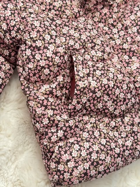 Puffy Jacket Flowers Design