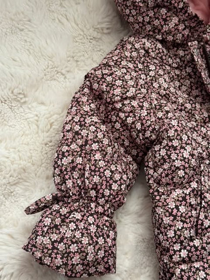 Puffy Jacket Flowers Design