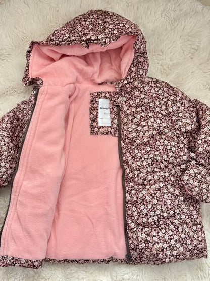 Puffy Jacket Flowers Design