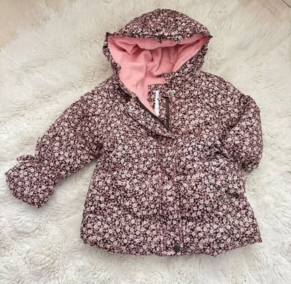 Puffy Jacket Flowers Design