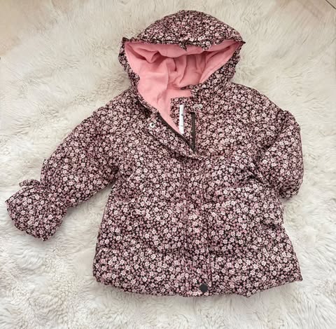 Puffy Jacket Flowers Design